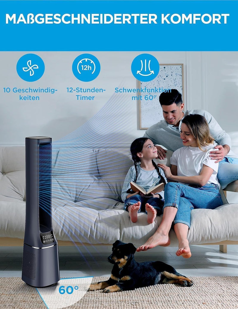 2-in-1 Tower Fan and Air Purifier MFP-120i (BL)